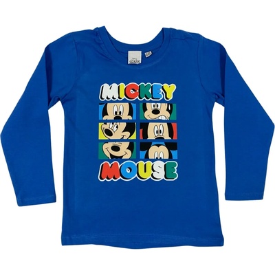 Setino Момчешка тениска с дълъг ръкав - Мики Маус светло синя Размер - деца: 92/98