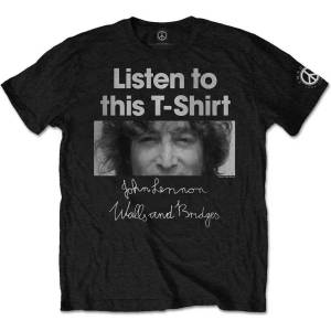 John Lennon Listen Black 2XL Риза (JLTS10MB05)