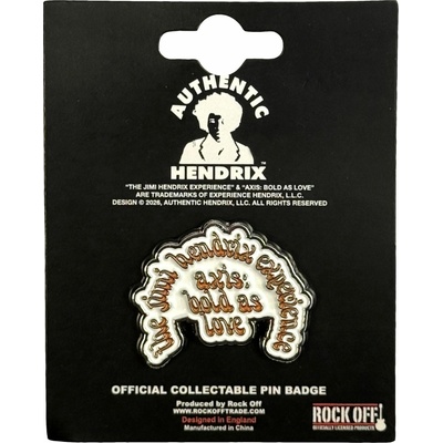 RukaHore odznak Jimi Hendrix pin badge axis