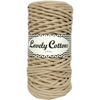 Bavlněná šňůra Lovely Cottons 3mm - Béžová