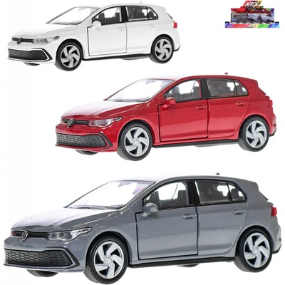 WELLY Auto Volkswagen Golf 8 GTI zpětný chod kov 3 barvy 520332