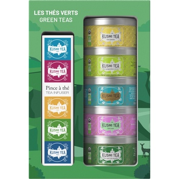 Kusmi Tea Комплект органични чайове Kusmi Green със запарка за чай 5 бр (21174A1150)
