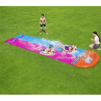 Bestway 52320 dvojitá vodní skluzavka se 2 podložkami 488 cm – Zboží Mobilmania