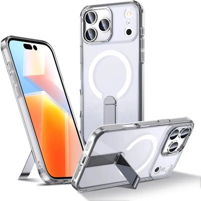 HQWear Хибриден Armor X калъф за Samsung Galaxy S25 FE със стойка, съвместим с MagSafe - прозрачен (5907769381416)