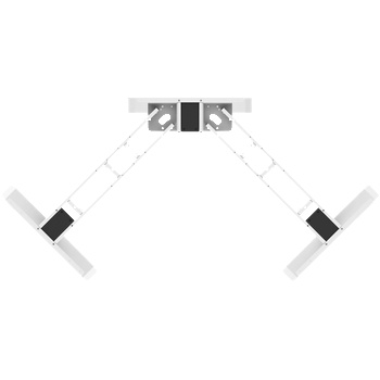 Carmen Повдигаща рамка за регулируемо ъглово бюро Carmen CR-223 C - бяла (3510066)