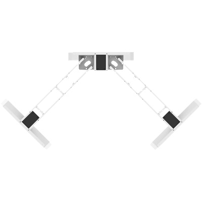 Carmen Повдигаща рамка за регулируемо ъглово бюро Carmen CR-223 C - бяла (3510066)