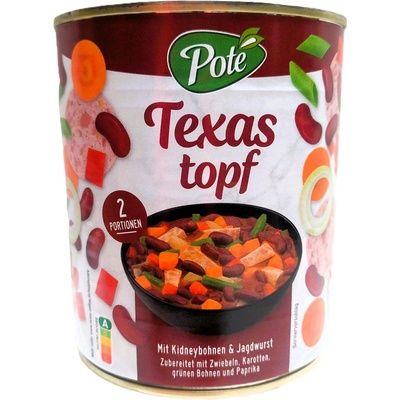 Poté fazolová polévka s mysliveckou klobáskou a zeleninou 0,8 kg