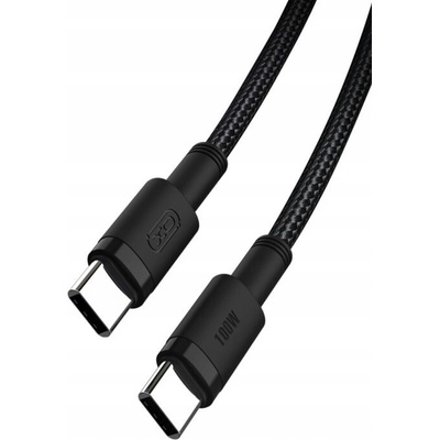 Xo Nabíjecí kabel PD 100W USB C - USB C, 1,5m, černý