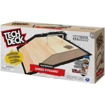 Tech Deck dřevěná rampa s fingerboardem