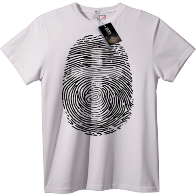 NOONEBRAND Тениска Дизайн Отпечатък на Пръст - XS, Black