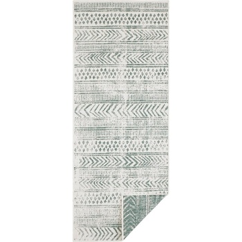 Hanse Home Зелен и кремав килим за открито , 80 x 350 cm Biri - NORTHRUGS (103861-80x350)