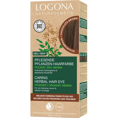 Logona rastlinná farba na vlasy Chocolate Brown 100 g