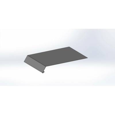 Fol-Izol Okapnice pro střechy 2 m rozvin 312 mm RAL 9006 stříbrná