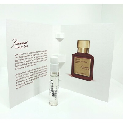 Maison Francis Kurkdjian Paris Baccarat Rouge 540 Parfum unisex 2 ml vzorka