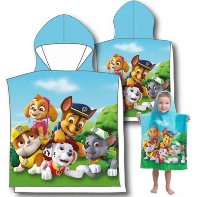 Jerry Fabrics Dětské pončo Paw Patrol 159 55 x 115 cm