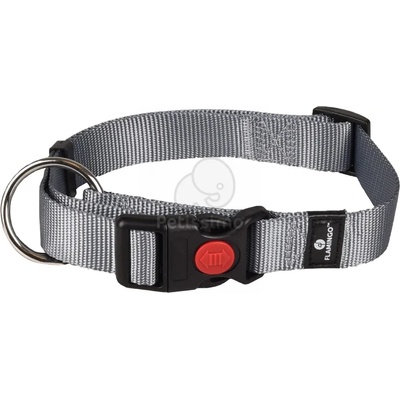 Flamingo Ziggi нашийник, сив 2 x 45-65 см