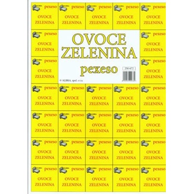 Ovoce, zelenina - Najdi dvojici (pexeso)
