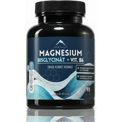 Magnézium bisglycinát + vitamín B6 Hrotlife 90 kapsúl