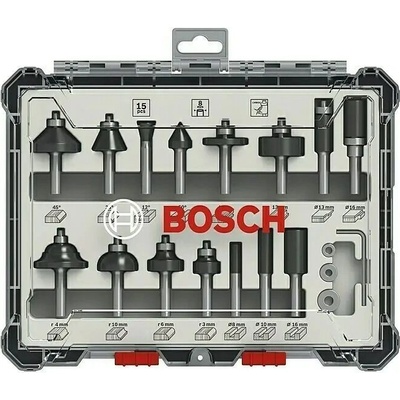 Bosch Sada fréz, ⌀ 8–35 mm 2607017472