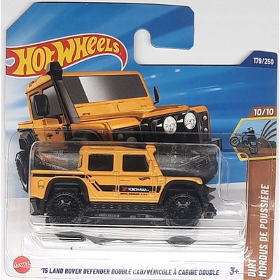 Mattel Hot Wheels 15 Land Rover Defender Double Cab žlutý