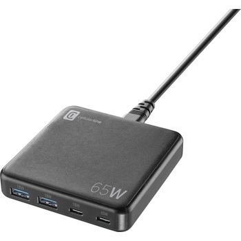 Image 1 of Cellularline Зарядна станция Multipower Desk, 220V GaN 2xUSB, 2xUSB-C 65W