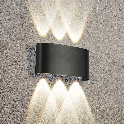 Brilagi - LED външна стенна лампа FLAREBOX LED/6W/230V черна IP65 (BG2258)