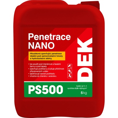 Penetrace stavební DEK NANO PS500 5 kg