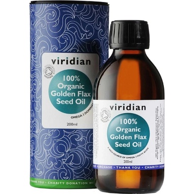 Viridian nutrition Golden Flax Seed Oil Organic 200 ml