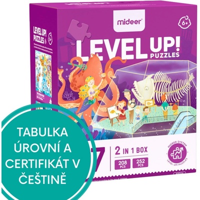 Mideer LEVEL UP! 07 Krásy moře 2v1 208 a 252 dílků