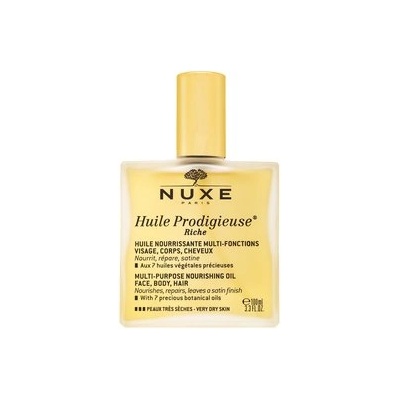 NUXE Huile Prodigieuse Riche Dry Oil Mултифункционално масло за много суха и чувствителна кожа 100 ml
