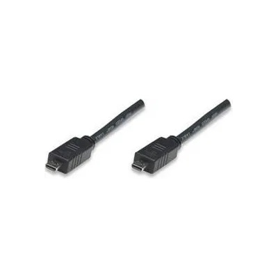 Manhattan Micro HDMI кабел с Ethernet Micro HDMI мъжки към Micro HDMI мъжки MANHATTAN 3м, 326650