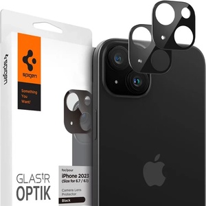 SPIGEN Glass tR Optik 2 бр. , черни - iPhone 15/15 Plus (AGL06917)