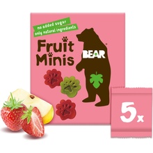 BEAR Minis jahoda a jablko 5 x 20 g