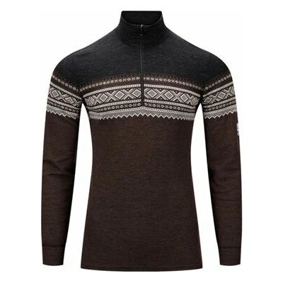 Aclima Designwool Marius pánské triko černá hnědá – Zboží Mobilmania