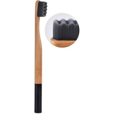 GoEco® BAMBOO dětský zubní kartáček z bambusu černý extra měkký