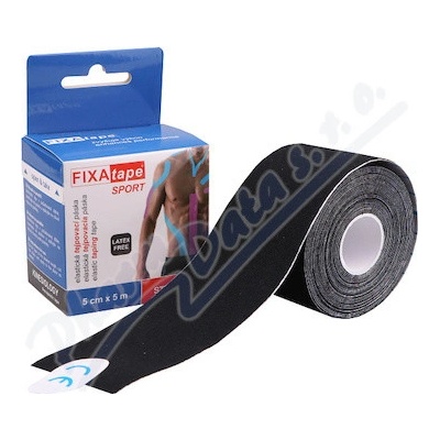 FIXAtape Kinesio Standard tejp. páska čierna 5cm x 5m
