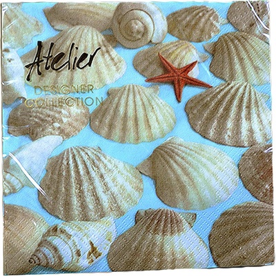 Atelier servítky Mušle 33x33cm 20ks