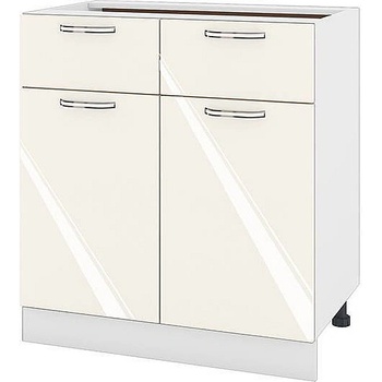 Image 1 of ИРИМ Долен кухненски шкаф Сити БФ-Крийм гланц-11-26 80 см