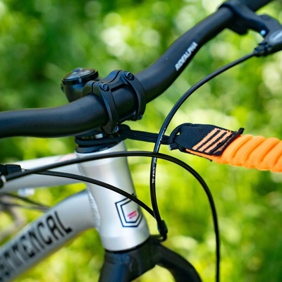 Lano na ťahanie bicykla Shotgun Kids Ride čierne