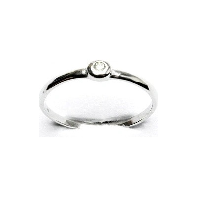 Čištín stříbrný čirý zirkon T 1523