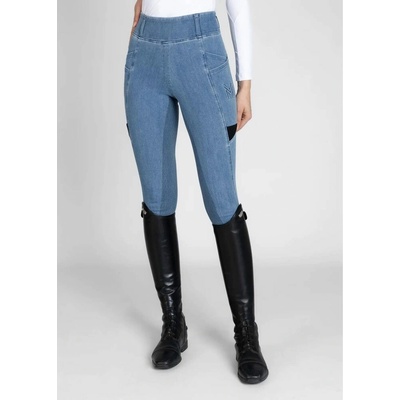 Maximilian Equestrian Jeggings Tech Riding Full Grip Denim dámské denim – Zbozi.Blesk.cz