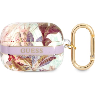 Guess TPU Flower Print Puzdro pre Airpods Pro GUAPHHFLU