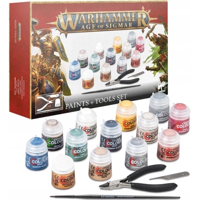 GW Warhammer AGE OF SIGMAR BARVY A NÁŘADÍ