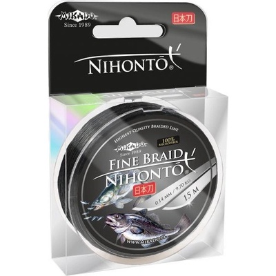 Mikado šnúra Nihonto Fine Braid Black 15m 0,10mm 7,7kg
