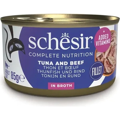 Schesir Complete Tuna and Beef with Rice in Broth риба тон и говеждо с ориз в собствен сос 85gr