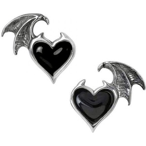 Alchemy gothic Обеци ALCHEMY GOTHIC - Black Soul - Pewter - E444