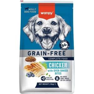 Wanpy Беззърнена суха храна за кучета Wanpy Grain Free - пиле, 12 кг