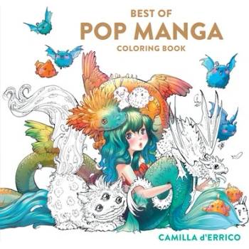 Best of Pop Manga Coloring Book DErrico CamillaPaperback