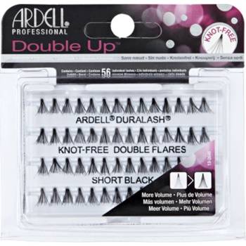 Ardell Double Up Duralash Knot-Free Double Flares Short Black изкуствени мигли на снопчета за жени 1 бр