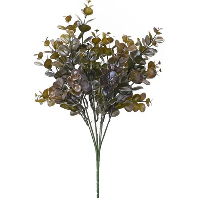 ZELEŇ EUCALYPTUS DROBNÝ ZELENO-MODRÝ METAL 38cm